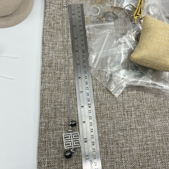 Joseph Esposito 925 Diamonique Necklace with Black Cultured Pearls – 18-20" - Picture 16 of 16